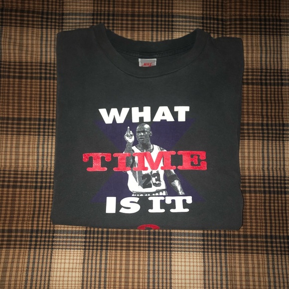 VTG Nike MJ "What Time Is It" Tee - Picture 2 of 3